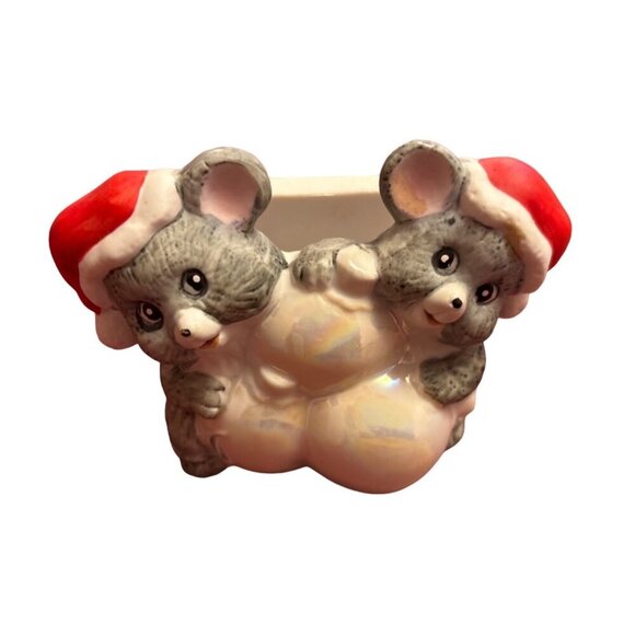 House Of Lloyd 1986 Christmas Around The World Mouse Salt & Pepper Shakers With - Picture 2 of 9